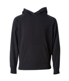INDEPENDENT PRM15YSB, Youth Lightweight Special Blend Raglan Hooded Pullover, Black