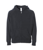 INDEPENDENT PRM15YSBZ, Youth Lightweight Special Blend Raglan Zip Hood, Black