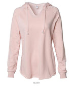 INDEPENDENT PRM2500, Women's California Wave Wash Hooded Pullover, Blush