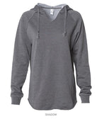 INDEPENDENT PRM2500, Women's California Wave Wash Hooded Pullover, Blush