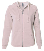 INDEPENDENT PRM2500Z, Women's California Wave Wash Zip Hood, Blush