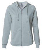 INDEPENDENT PRM2500Z, Women's California Wave Wash Zip Hood, Sage