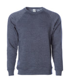 INDEPENDENT PRM30SBC, Unisex Special Blend Raglan Crew, Midnight Heather