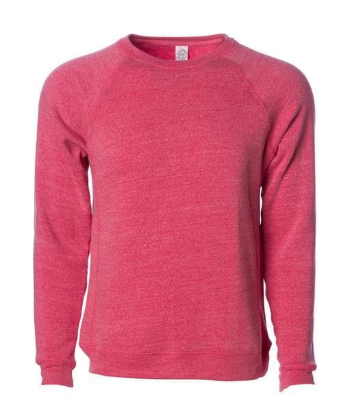 INDEPENDENT PRM30SBC-P1, Prm30sbc - Unisex Special Blend Raglan Crew (colors M-s), Pomegranate Heather
