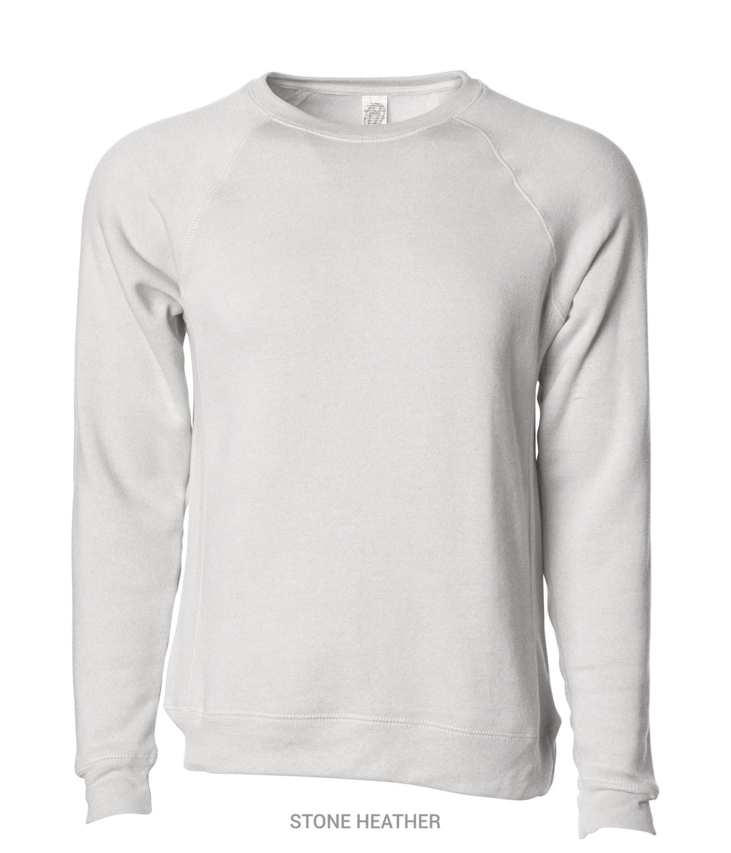 INDEPENDENT PRM30SBC-P1, Prm30sbc - Unisex Special Blend Raglan Crew (colors M-s), Stone Heather