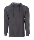 INDEPENDENT PRM33SBP, Special Blend Raglan Hooded Pullover, Carbon Charcoal Heather