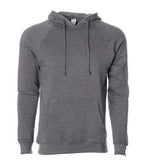INDEPENDENT PRM33SBP-P2, Prm33sbp - Special Blend Raglan Hooded Pullover (nickel Gunmetal Heather, Pacific Heather, Pomegranate Heather, Sea Green Heather), Nickel Gunmetal Heather