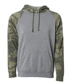 INDEPENDENT PRM33SBP, Special Blend Raglan Hooded Pullovers, Nickel Forest Camo