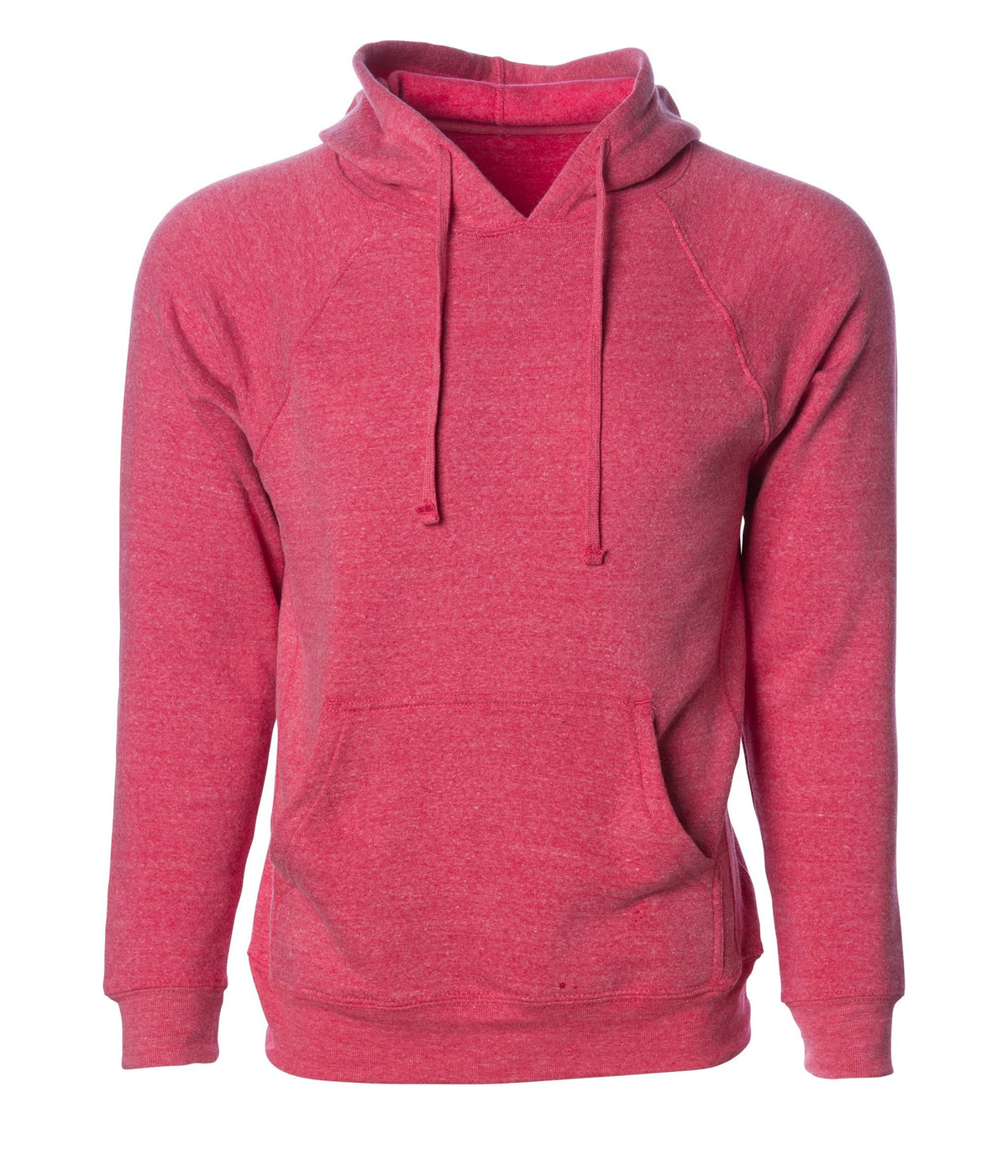 INDEPENDENT PRM33SBP-P1, Prm33sbp - Special Blend Raglan Hooded Pullover (colors B-m), Pomegranate Heather