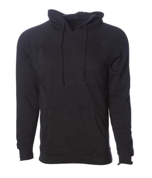 INDEPENDENT PRM33SBP-P1, Prm33sbp - Special Blend Raglan Hooded Pullover (colors B-m), Black