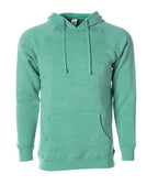 INDEPENDENT PRM33SBP-P1, Prm33sbp - Special Blend Raglan Hooded Pullover (colors B-m), Sea Green Heather