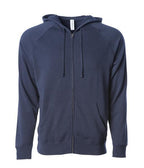 INDEPENDENT PRM33SBZ-P2, Prm33sbz - Unisex Special Blend Zip Hooded Sweatshirt (nickel Forest Camo, Nickel Gunmetal Heather, Pacific Heather, Pomegranate Heather, Sea Green Heather), Classic Navy