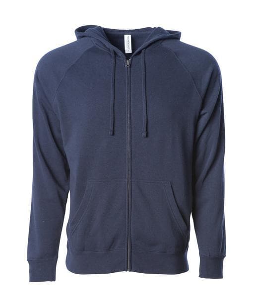 INDEPENDENT PRM33SBZ-P1, Prm33sbz - Unisex Special Blend Zip Hooded Sweatshirt (colors C-n), Classic Navy