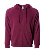 INDEPENDENT PRM33SBZ-P1, Prm33sbz - Unisex Special Blend Zip Hooded Sweatshirt (colors C-n), Maroon
