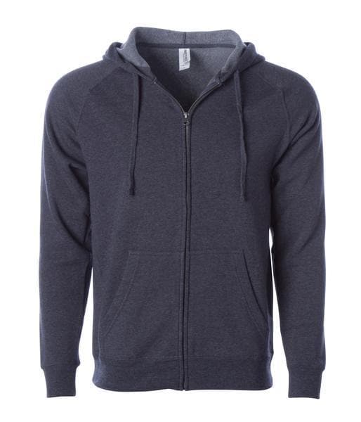 INDEPENDENT PRM33SBZ-P1, Prm33sbz - Unisex Special Blend Zip Hooded Sweatshirt (colors C-n), Midnight Heather