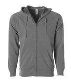INDEPENDENT PRM33SBZ-P1, Prm33sbz - Unisex Special Blend Zip Hooded Sweatshirt (colors C-n), Nickel Gunmetal Heather