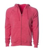 INDEPENDENT PRM33SBZ-P2, Prm33sbz - Unisex Special Blend Zip Hooded Sweatshirt (nickel Forest Camo, Nickel Gunmetal Heather, Pacific Heather, Pomegranate Heather, Sea Green Heather), Pomegranate Heather