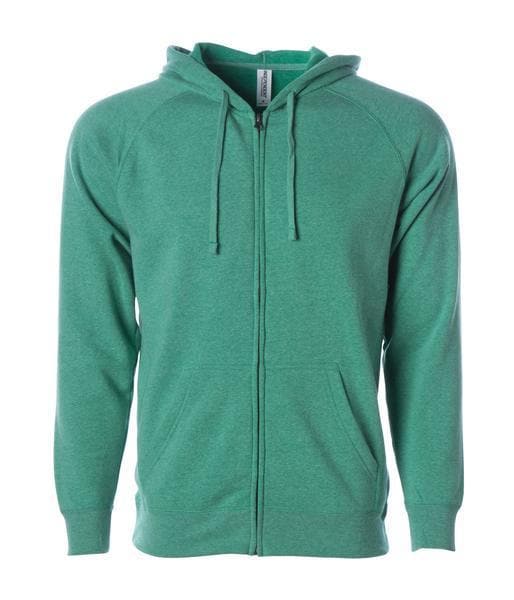 INDEPENDENT PRM33SBZ-P1, Prm33sbz - Unisex Special Blend Zip Hooded Sweatshirt (colors C-n), Sea Green Heather