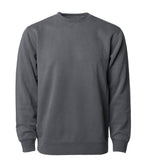 INDEPENDENT PRM3500-P2, Prm3500 - Unisex Midweight Pigment Dyed Crew Neck (pigment Ivory, Pigment Light Blue, Pigment Maroon, Pigment Mint, Pigment Pink), Pigment Black