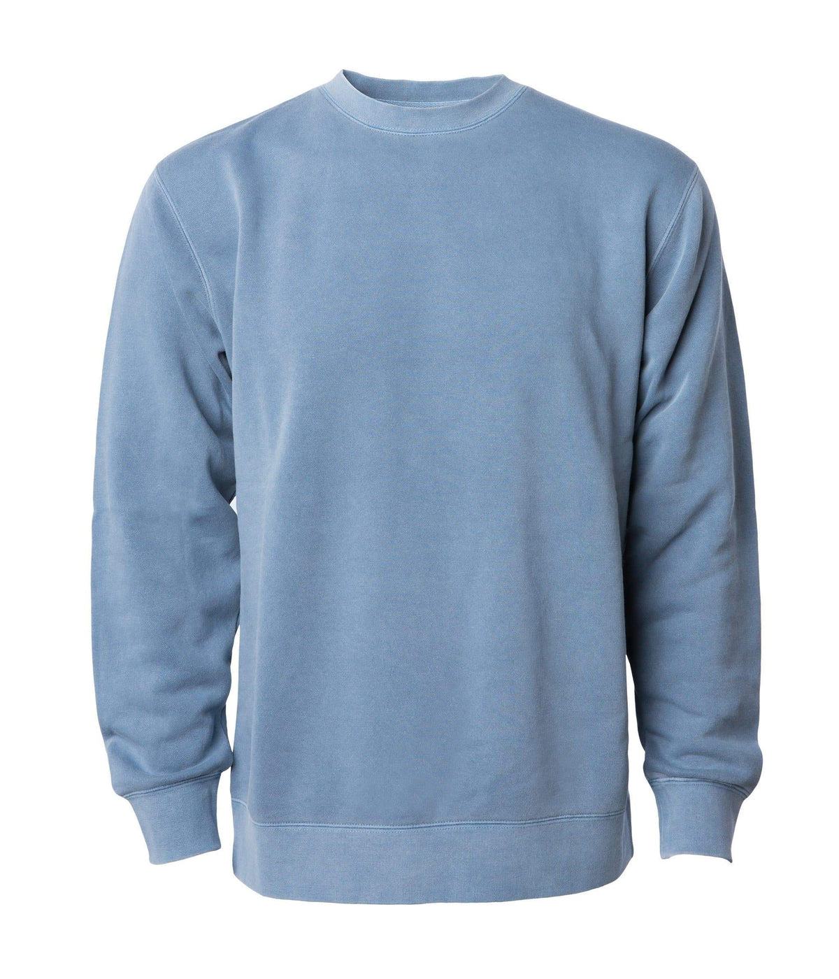 INDEPENDENT PRM3500, Unisex Midweight Pigment Dyed Crew Neck, Pigment Slate Blue