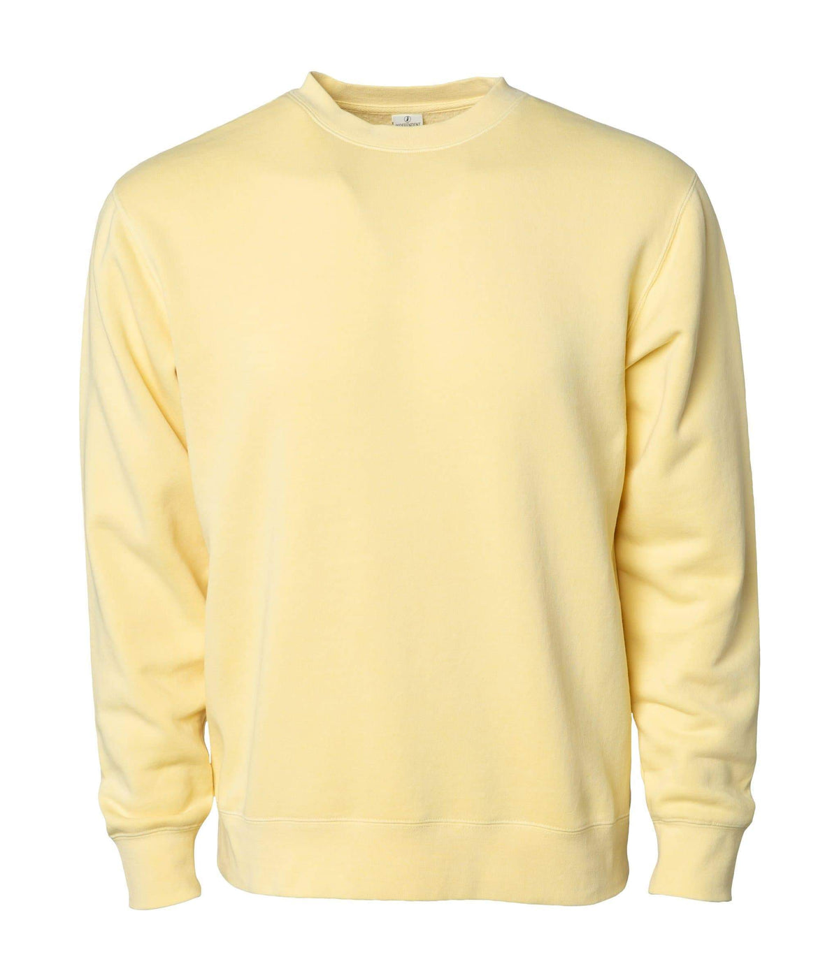 INDEPENDENT PRM3500, Unisex Midweight Pigment Dyed Crew Neck, Pigment Yellow