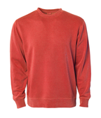 INDEPENDENT PRM3500-P2, Prm3500 - Unisex Midweight Pigment Dyed Crew Neck (pigment Ivory, Pigment Light Blue, Pigment Maroon, Pigment Mint, Pigment Pink), Pigment Amber