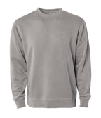 INDEPENDENT PRM3500, Unisex Midweight Pigment Dyed Crew Neck, Pigment Cement