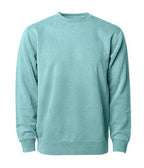 INDEPENDENT PRM3500-P1, Prm3500 - Unisex Midweight Pigment Dyed Crew Neck (colors P-p), Pigment Mint
