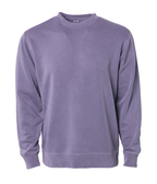 INDEPENDENT PRM3500, Unisex Midweight Pigment Dyed Crew Neck, Pigment Plum