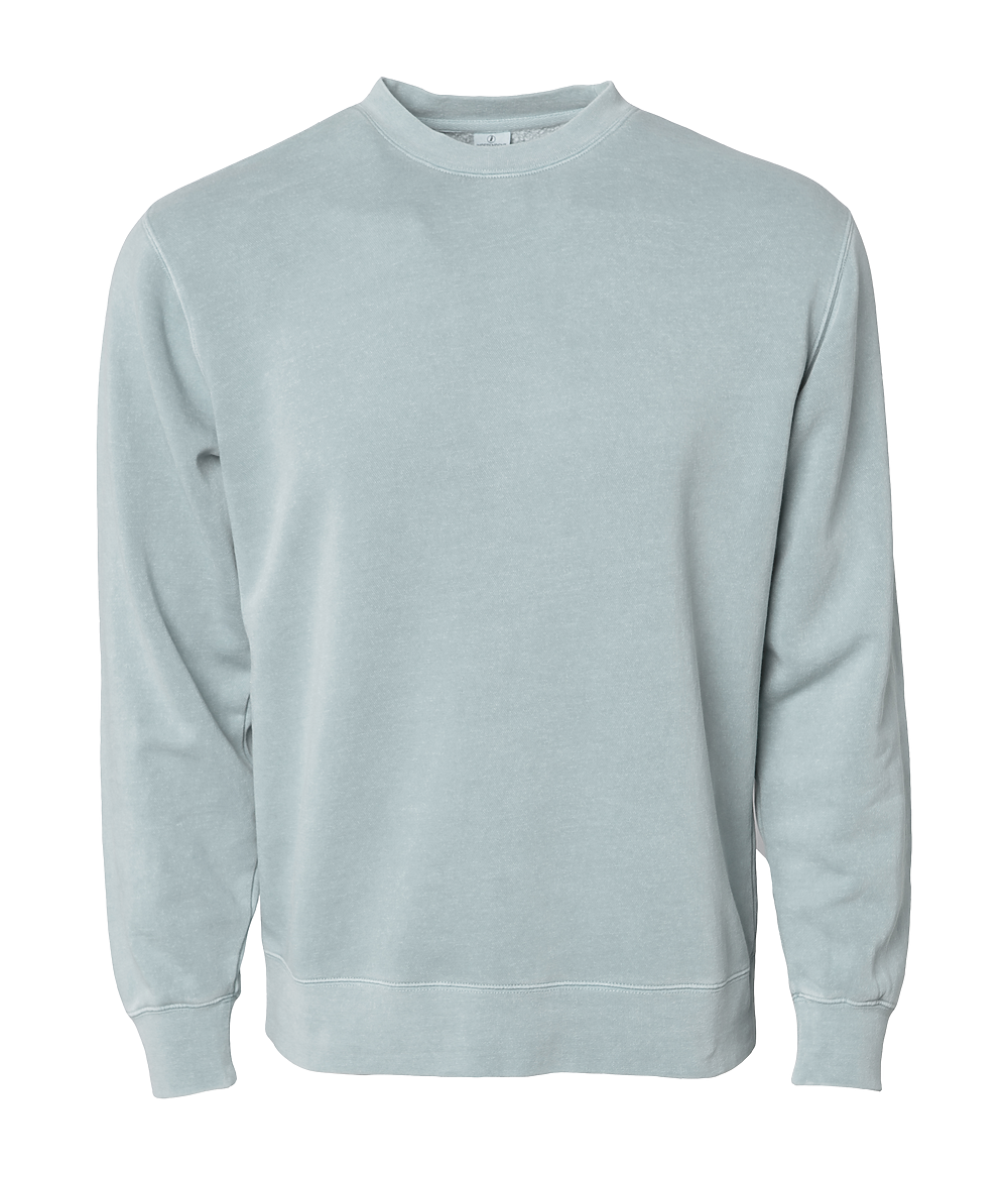 INDEPENDENT PRM3500, Unisex Midweight Pigment Dyed Crew Neck, Pigment Sage