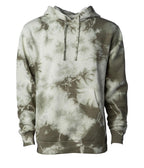 INDEPENDENT PRM4500TD-P2, Prm4500td - Unisex Midweight Tie Dye Hooded Pullover (tie Dye Navy), Tie Dye Olive