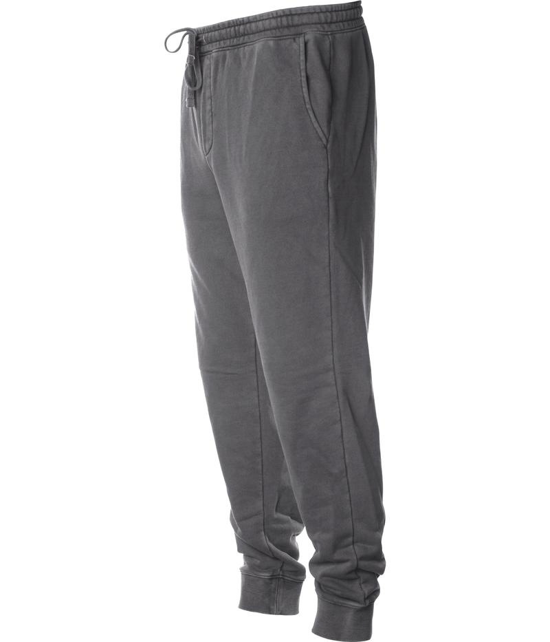 INDEPENDENT PRM50PTPD-P1, Prm50ptpd - Men's Pigment Dyed Fleece Pant (colors P-p), Pigment Black
