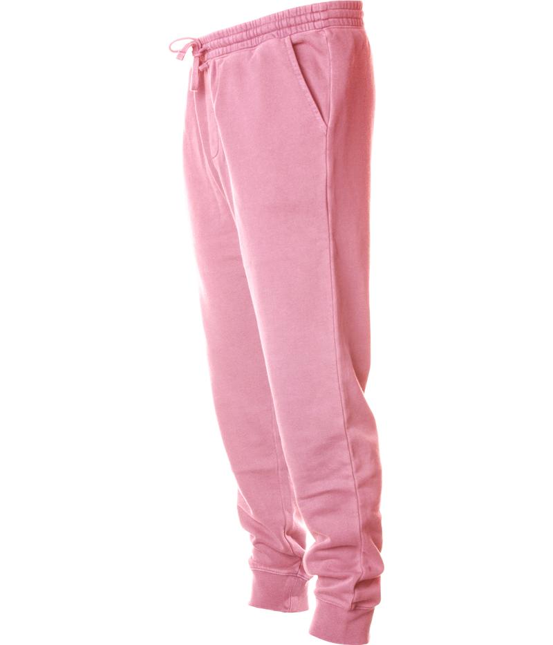 INDEPENDENT PRM50PTPD-P1, Prm50ptpd - Men's Pigment Dyed Fleece Pant (colors P-p), Pigment Pink