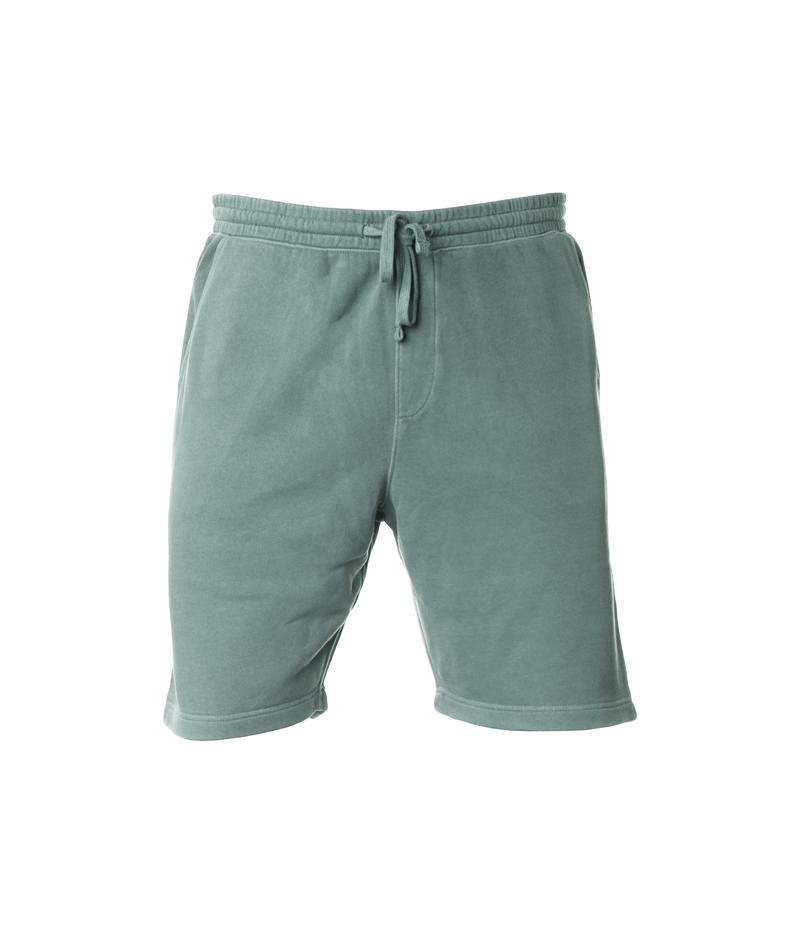 INDEPENDENT PRM50STPD-P1, Prm50stpd - Men's Pigment Dyed Fleece Short (colors P-p), Pigment Alpine Green