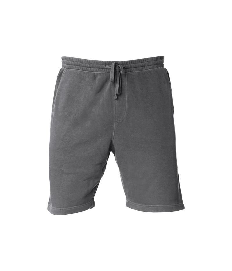 INDEPENDENT PRM50STPD-P1, Prm50stpd - Men's Pigment Dyed Fleece Short (colors P-p), Pigment Black