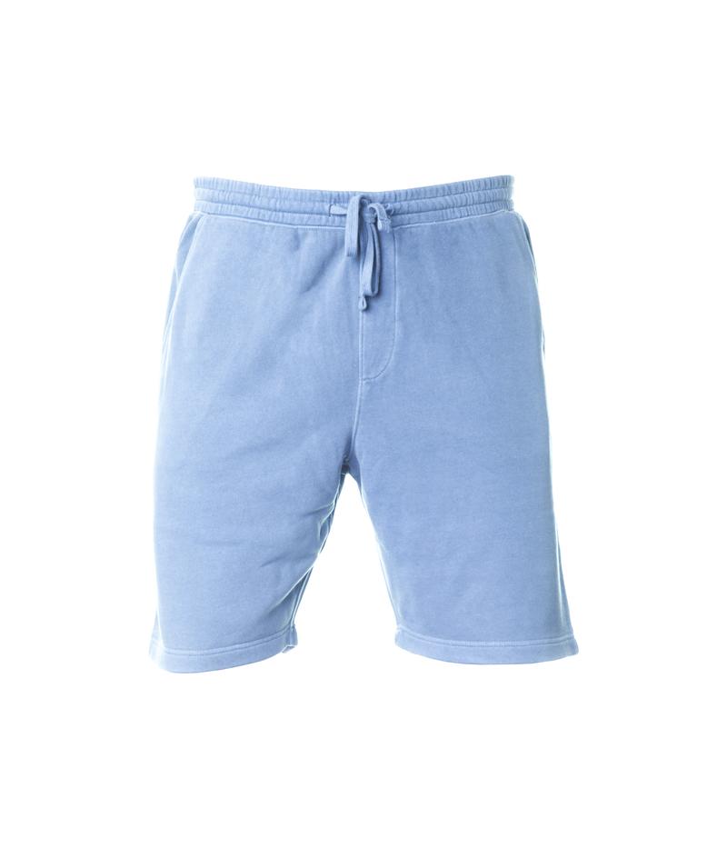 INDEPENDENT PRM50STPD-P1, Prm50stpd - Men's Pigment Dyed Fleece Short (colors P-p), Pigment Light Blue