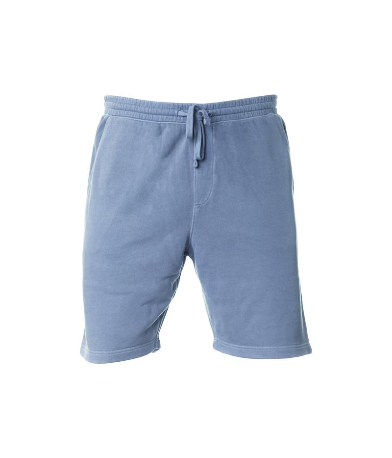 INDEPENDENT PRM50STPD-P1, Prm50stpd - Men's Pigment Dyed Fleece Short (colors P-p), Pigment Slate Blue