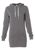 INDEPENDENT PRM65DRS, Midweight Special Blend Hooded Pullover Dress, Nickel