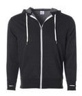 INDEPENDENT PRM90HTZ-P1, Prm90htz - Unisex French Terry Zip Hooded Sweatshirt (colors B-o), Black
