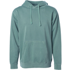 INDEPENDENT PRM4500, Unisex Midweight Pigment Dyed Hooded Pullover, Pigment Alpine Green