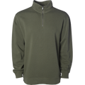 INDEPENDENT PRM4600QZ, Midweight Pigment Dye Quarter Zip, Pigment Army