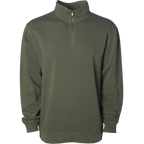 INDEPENDENT PRM4600QZ, Midweight Pigment Dye Quarter Zip, Pigment Army