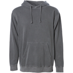 INDEPENDENT PRM4500, Unisex Midweight Pigment Dyed Hooded Pullover, Pigment Black