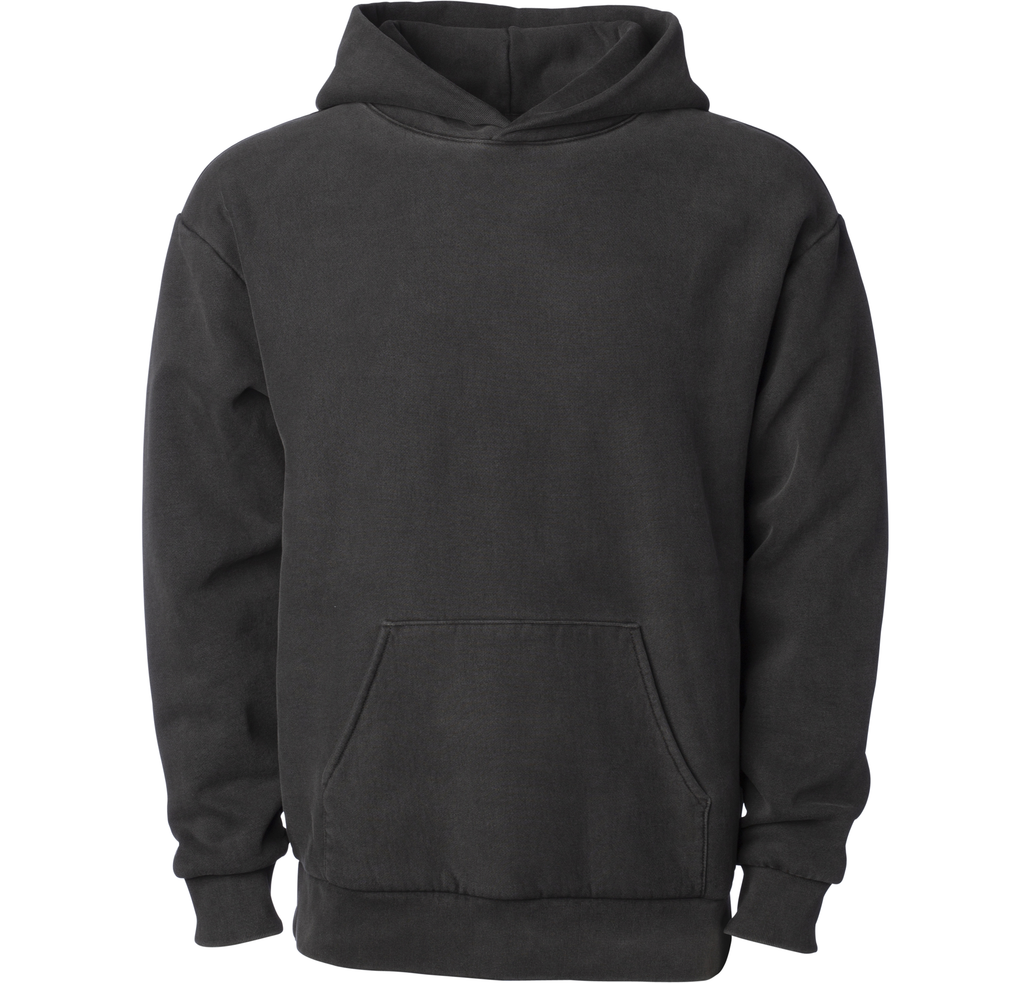 INDEPENDENT IND280SL-P1, Ind280sl - Avenue Midweight Pullover Hood (colors B-o), Pigment Black
