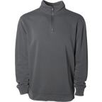 INDEPENDENT PRM4600QZ, Midweight Pigment Dye Quarter Zip, Pigment Black