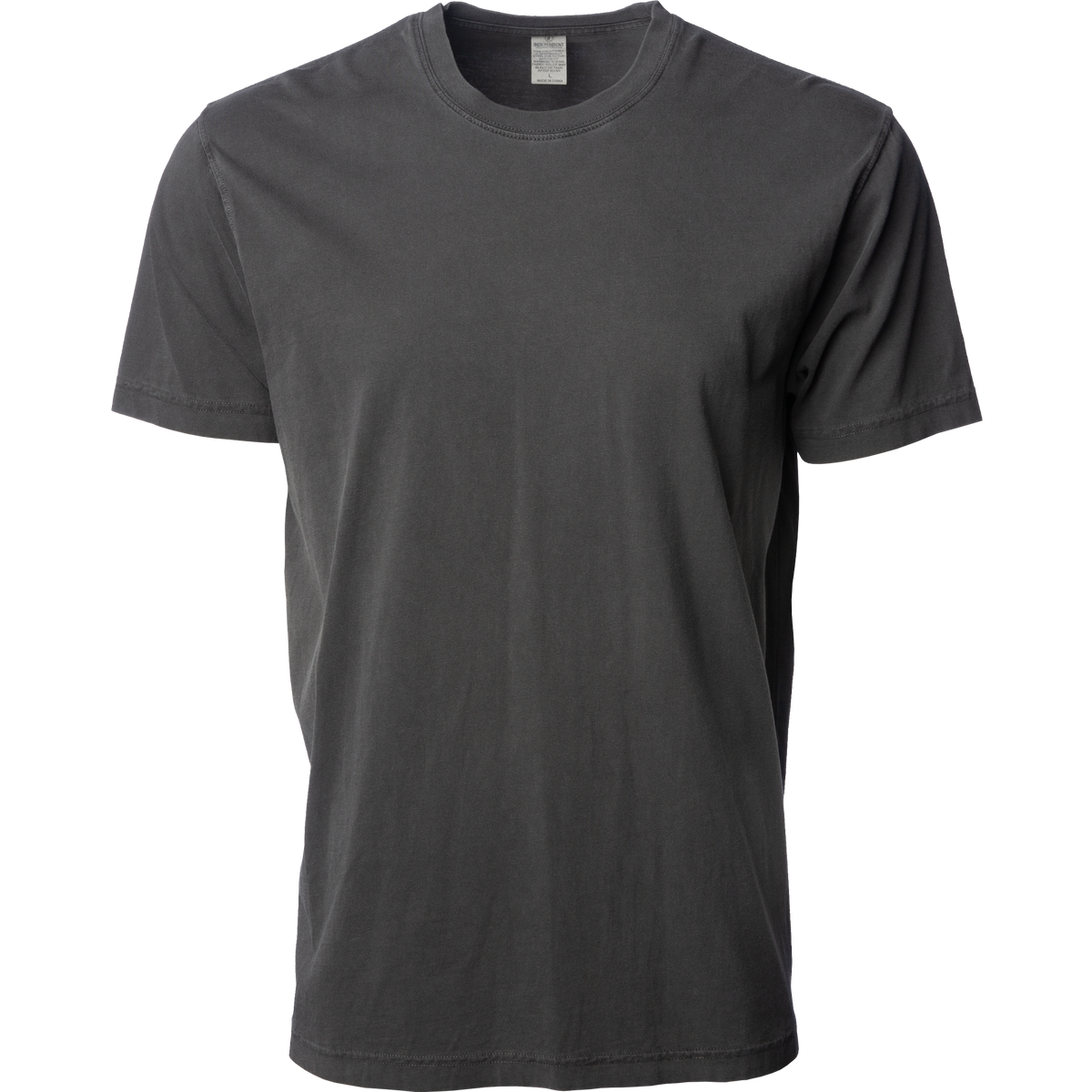 INDEPENDENT PRM180PT-P1, Prm180pt - Premium 180gsm Pigment Dye T-shirt (colors B-p), Pigment Black