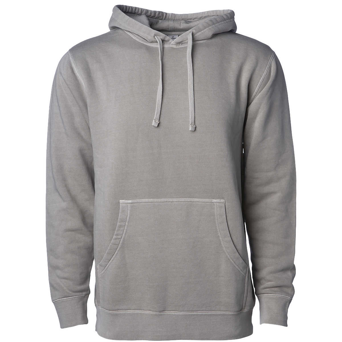 INDEPENDENT PRM4500, Unisex Midweight Pigment Dyed Hooded Pullover, Pigment Cement