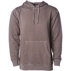 INDEPENDENT PRM4500, Unisex Midweight Pigment Dyed Hooded Pullover, Pigment Clay