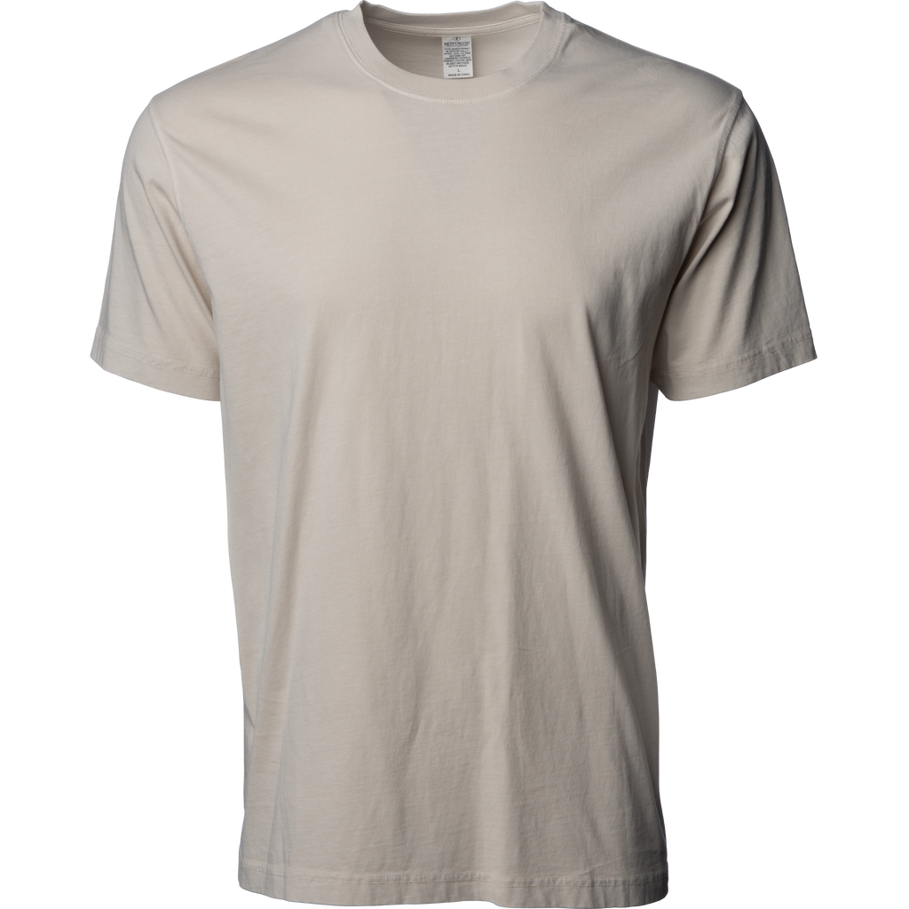 INDEPENDENT PRM180PT-P2, Prm180pt - Premium 180gsm Pigment Dye T-shirt (pigment Slate Blue, White), Pigment Ivory