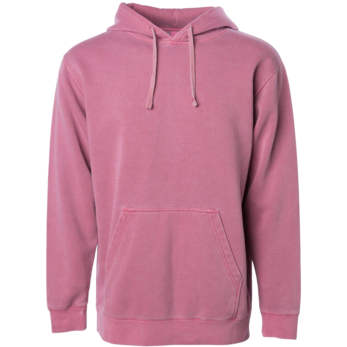 INDEPENDENT PRM4500, Unisex Midweight Pigment Dyed Hooded Pullovers, Pigment Maroon